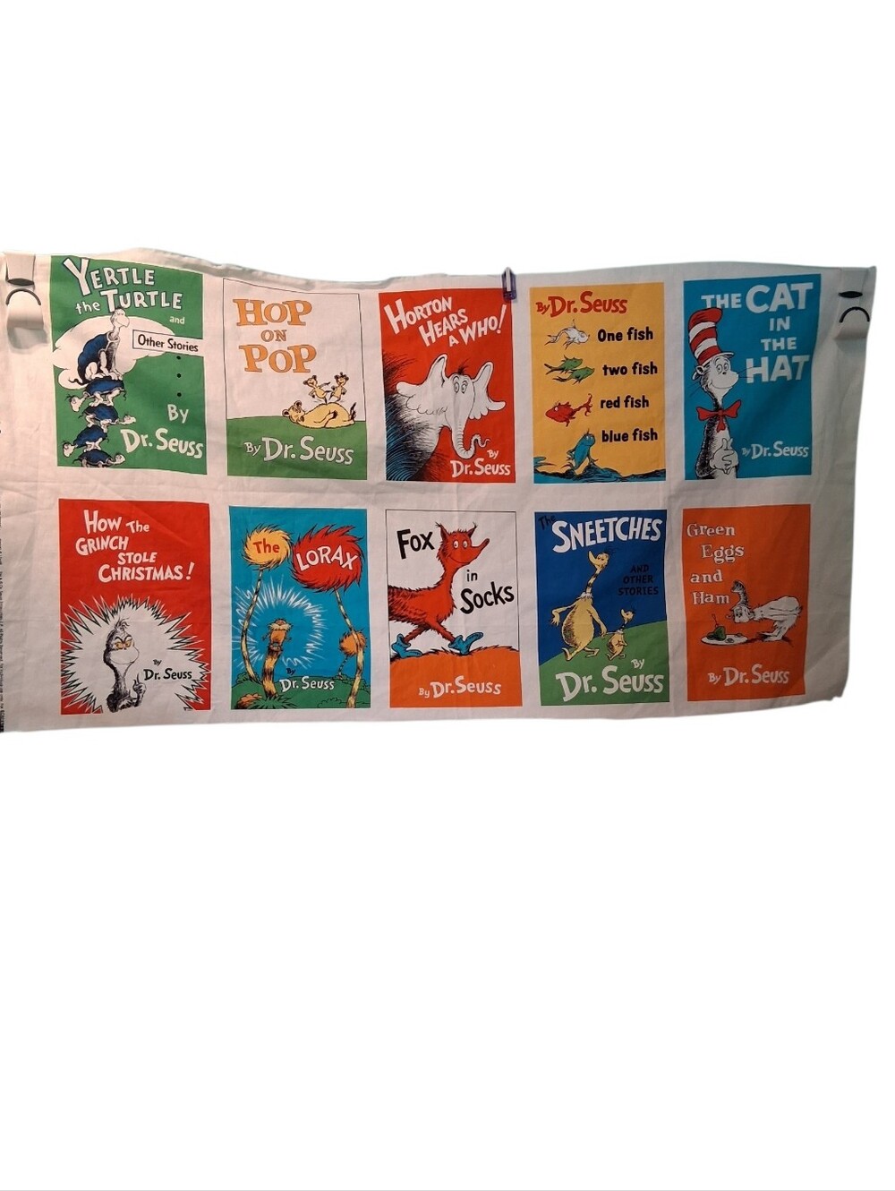 Fabric Panel - Dr. Seuss Multi-Book Cover Print Panel 3130